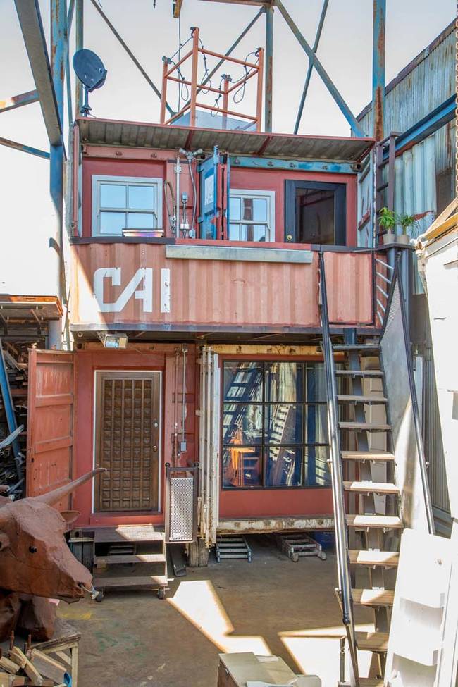 Kloehn also builds homes out of shipping containers.