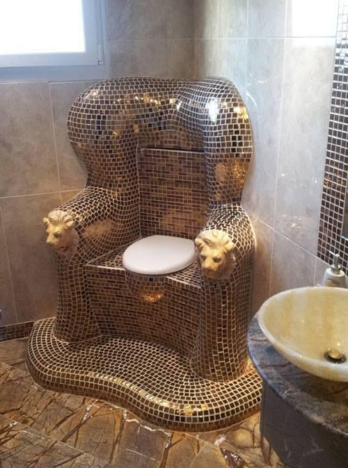 This was not former Ukrainian President Viktor Yanukovych's toilet.