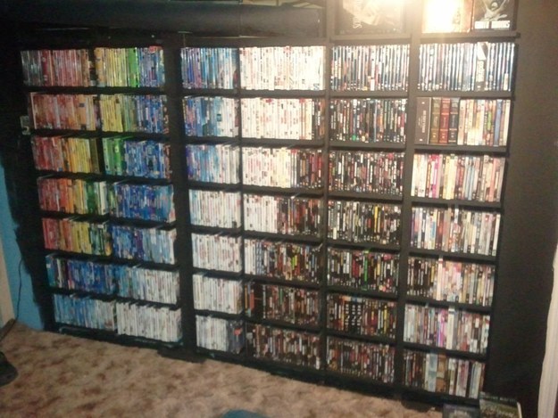When this person&#39;s DVD collection was organised into a magical rainbow. &#x1F308;