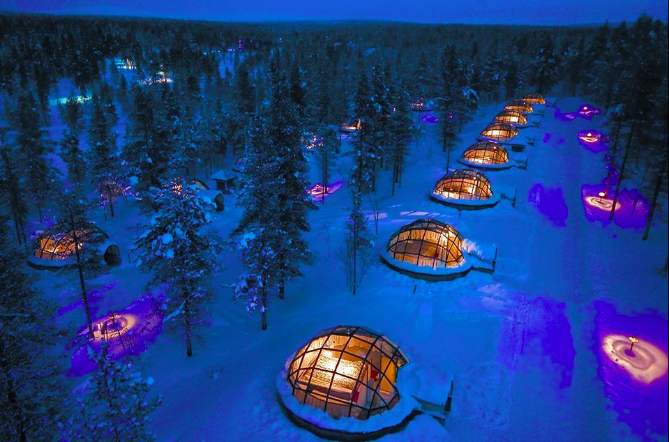 2. The Kakslauttanen Arctic Resort in Saariselkä, Finland.