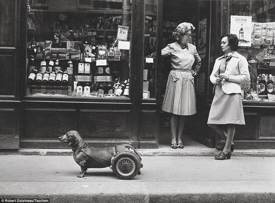 Ordinary: Much of Doisneau's work focused on ordinary people going about their lives, such as this pair of women 
