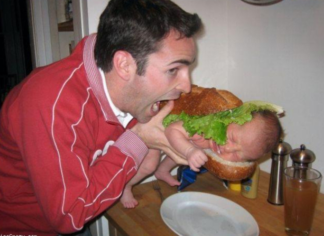 別把孩子當食物吃