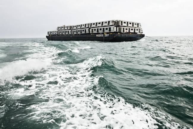 Goodbye, old subway cars. Enjoy the bottom of the ocean!