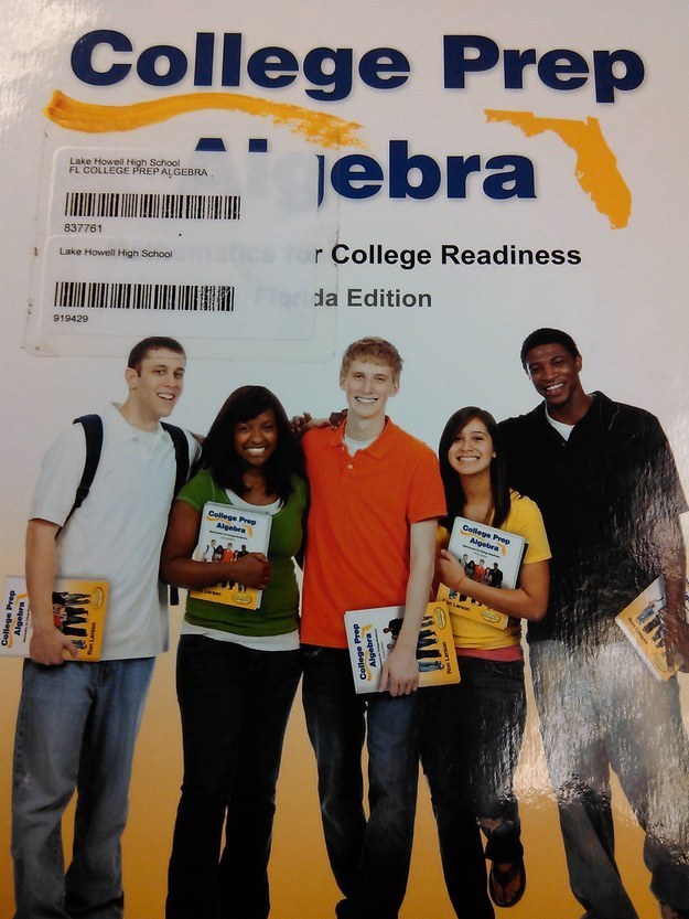 These students holding the textbook they're appearing on.