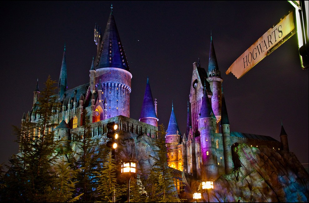 美國佛羅里達州環球影城中的哈利波特巫師世界