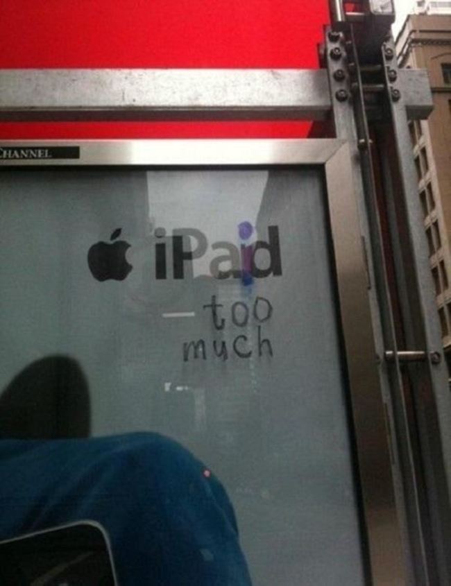 iPad變成"我已經付了太多錢了..."。