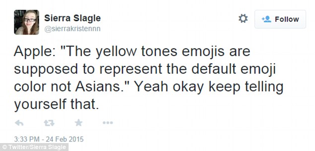 Sierra Slagle is not convinced by Apple's claim that the yellow-toned emojo characters are ethincally-neutral