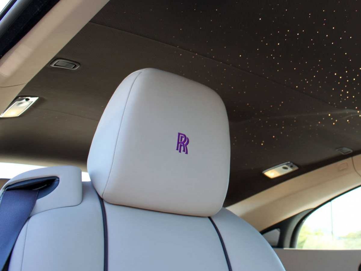 Customers can have their initials embroidered into the head rests, or go for the slightly more restrained "RR."