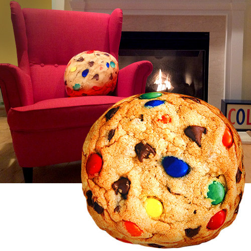 A scented chocolate chip cookie pillow.