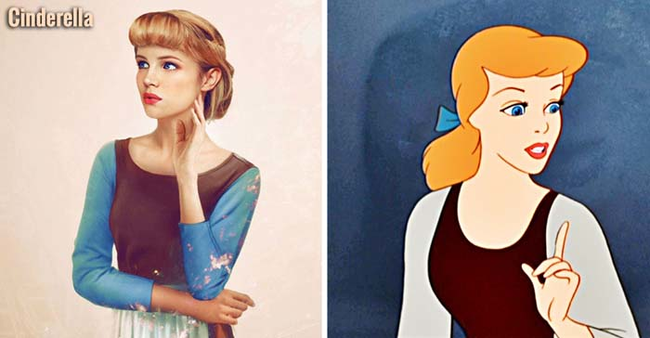 Cinderella is a bit of a snobbish type of girl, well, it's because of her face