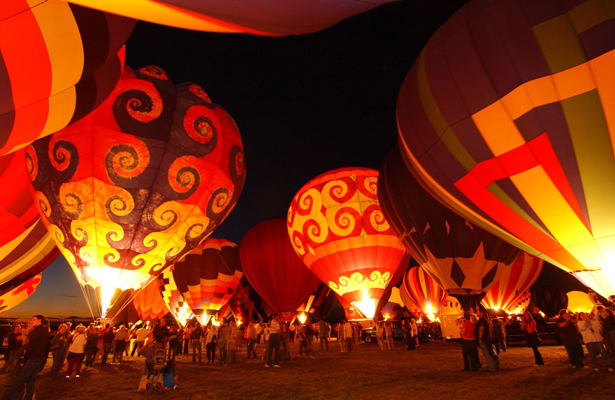 美國的阿布奎基國際熱氣球節 (Albuquerque International Balloon Fiesta)