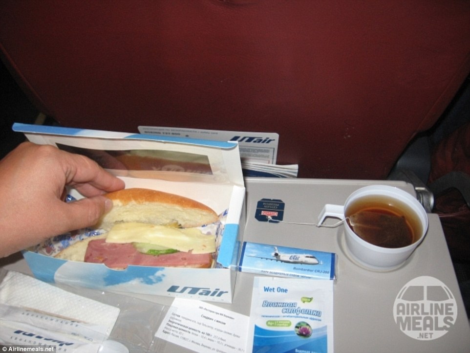 Unhappy with Utair. This disgruntled passenger rated gave this dry 'scanty sandwich' a 1/10 rating on the site. Not the most appetising sandwich we have seen