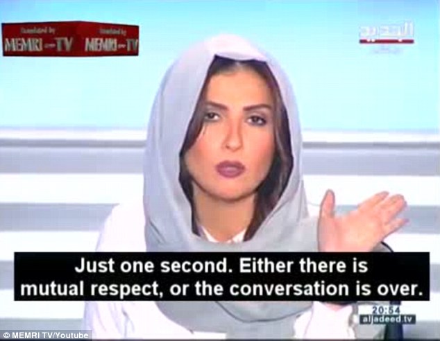 Lebanese TV host Rima Karaki is being praised on social media for her cool reaction to sexist comments made by Sheik Al-Seba'i on a live interview