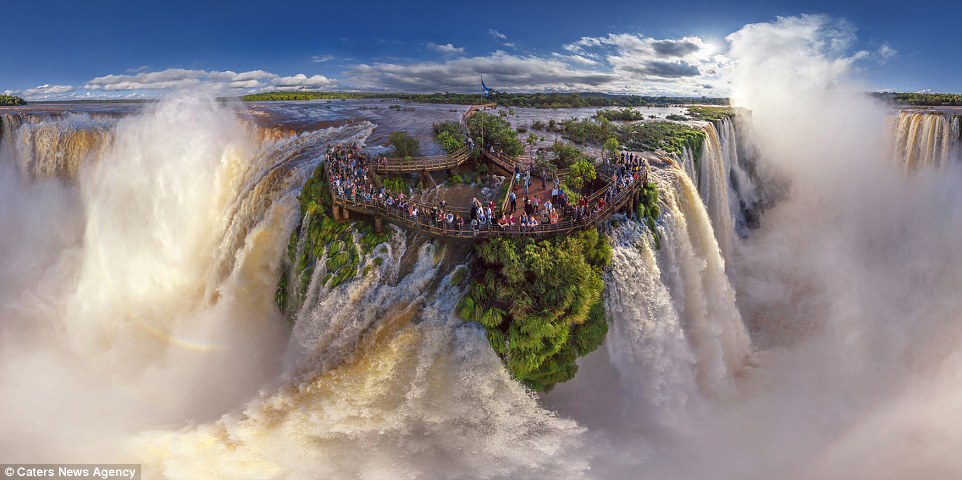 Iguasu Falls, Argentina is just one of the stunning aerial shots shown off in AirPano's spectacular collection