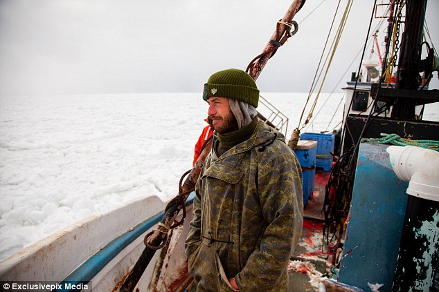 Looking for seal: Bertrand Oucoin from Magdalen Islands aboard the Emy Serge D for the annual seal hunt