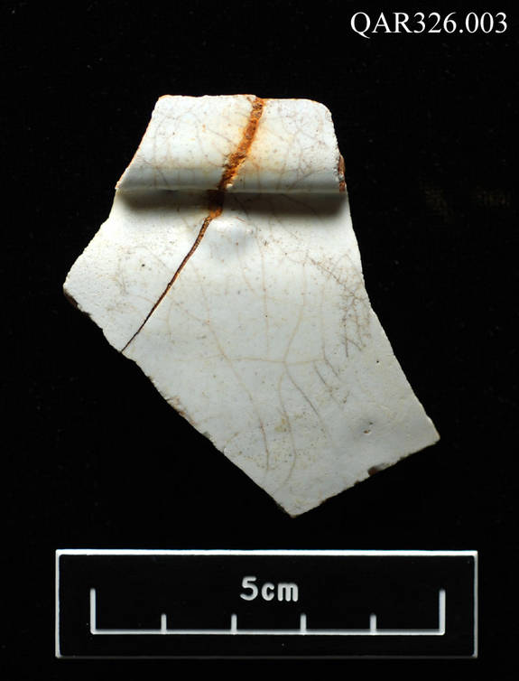 Storage fragments: This is a fragment of a jar that was probably used to hold some of the medical equipment.