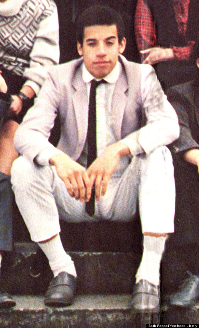 馮迪索 (Vin Diesel) 於1985年時的畢業紀念冊照片。