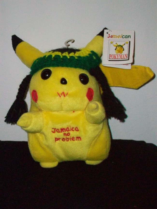 Uh oh, Pikachu went to Jamaica.