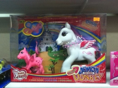 Demon Donkey is a far cry from My Little Pony.