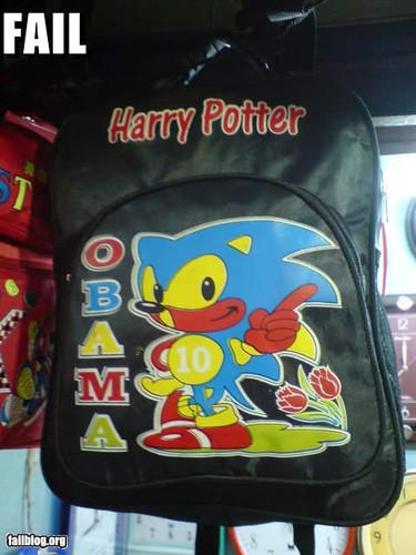 This has it all. Sonic, Harry Potter, and Obama.