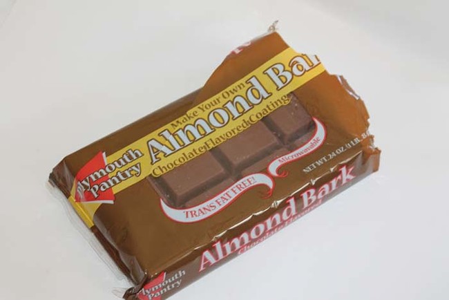 Next, you'll need to melt your chocolate almond bark.