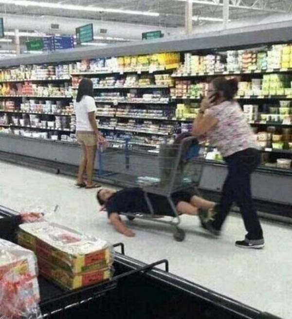 The grocery store is the worst.