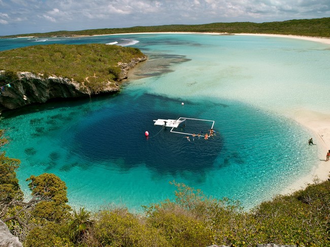 Dean's Blue Hole, Long Island, Bahamas - 660 ft deep.