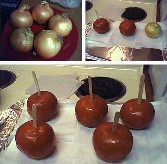 Imagine biting into a carmel apple only to be greeted with a mouthful of onion. HELL!