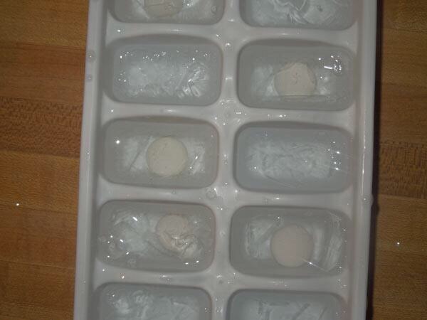 These Mentos ice cubes.