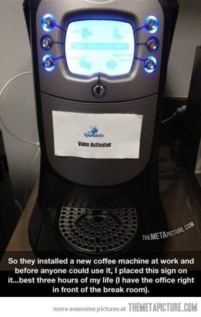 This lie of a coffee maker.
