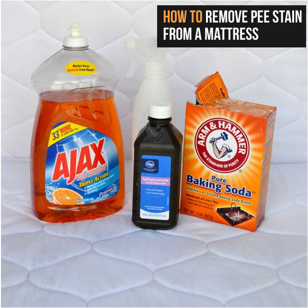 Baking soda is also a key part of removing pee stains from a mattress.