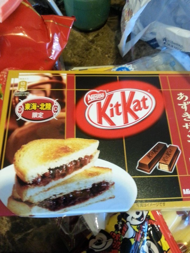 And the Kit Kat that tastes like a sandwich.