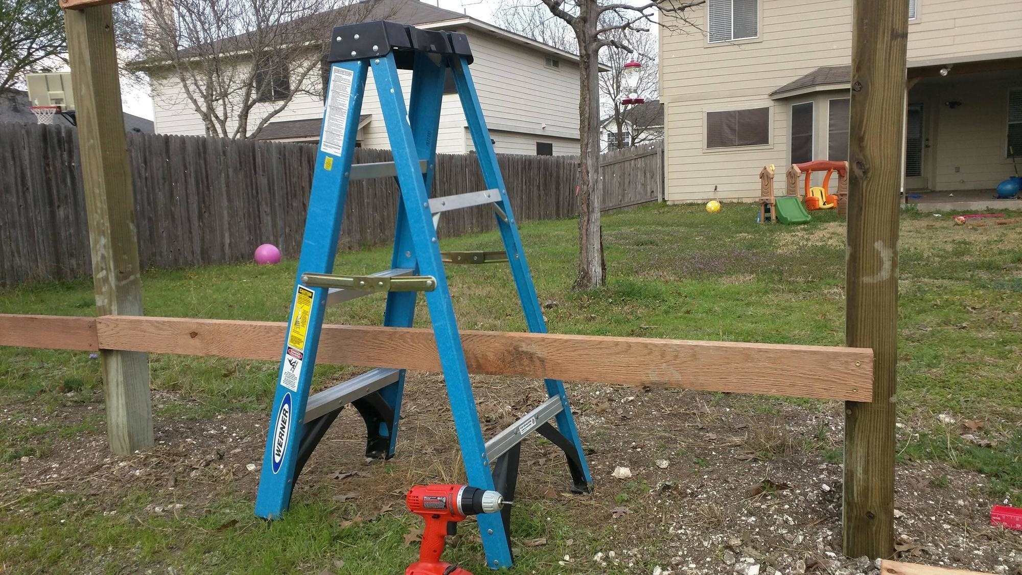 The time this ladder became part of the family.