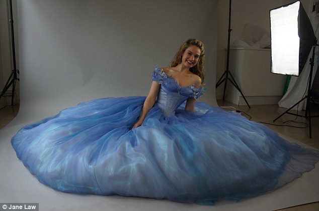 Rave reviews: Cinderella is played by Downton Abbey’s Lily James. The film has had excellent reviews with Vanity Fair calling it ‘genuinely magical’