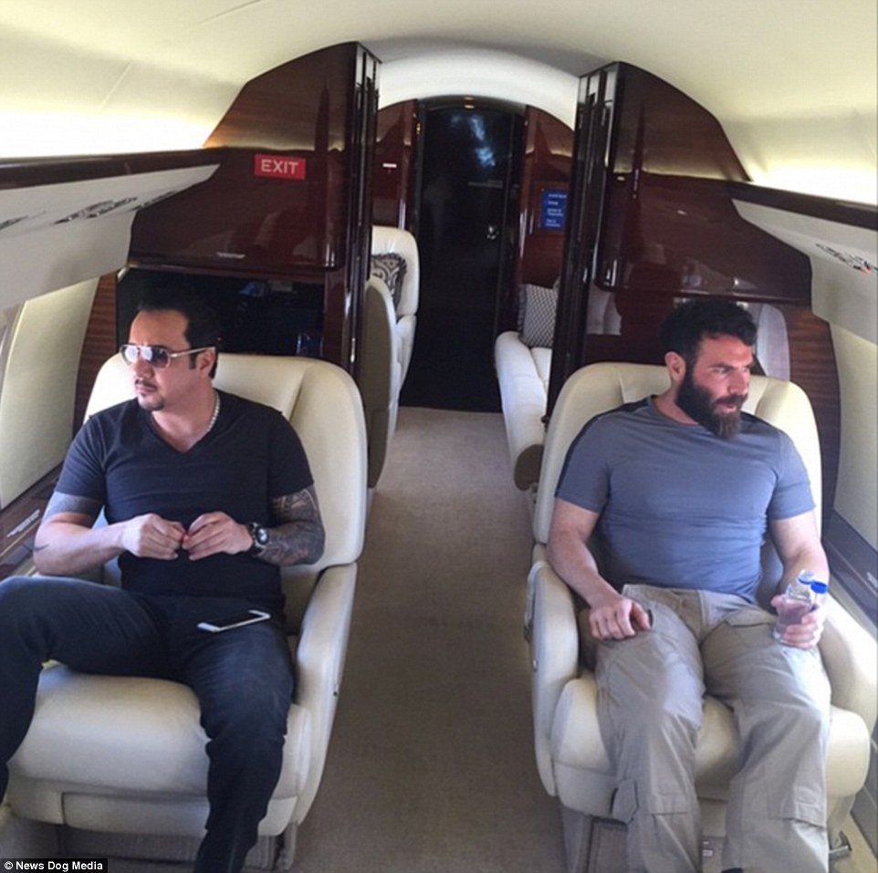 Rivalry: Toutouni is threatening to take the crown of King of Instagram from his friend, the super-wealthy user Dan Bilzerian (right)