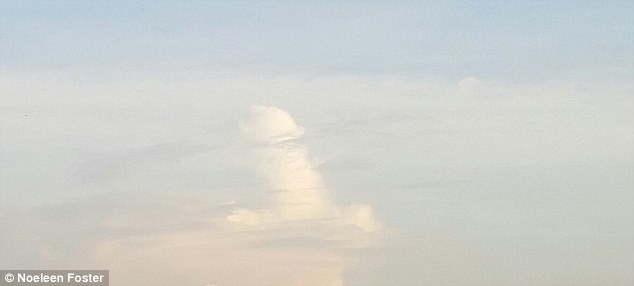 A phallic shaped cloud which appeared last week in Zuccoli, 25km southeast of Darwin