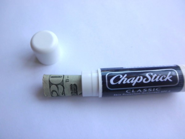 chapstick hiding spot money secret stash marker deodorant lotion bottle