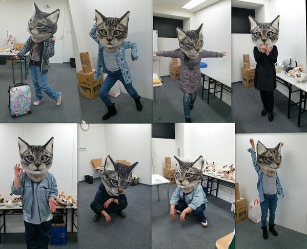 她的系列作品也因為之前製作了赤塚不二夫作品裡頭的貓人物而開始得到關注。而最近，她也會帶領學生在東京國立近代美術館展出。
