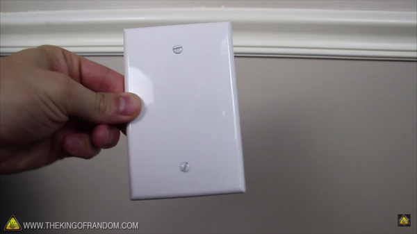 And you’ll also need a blank wall plate.