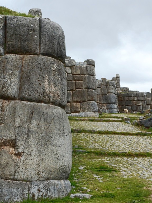 Saksaywaman: This complex fortress sits on the outskirts of Cusco, Peru, the former capital of the Incan empire. The rocks are so tightly fit together you can't even slip a piece of paper between them.