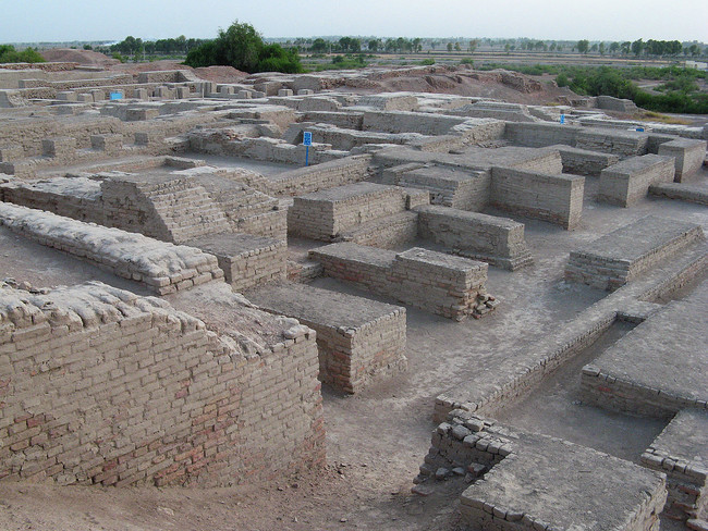 Mohenjo-daro: This town was built in 2600 BCE in present-day Pakistan. It is one of the first examples of city-planning in human history. It has roads and even a draining system similar to a sewer.