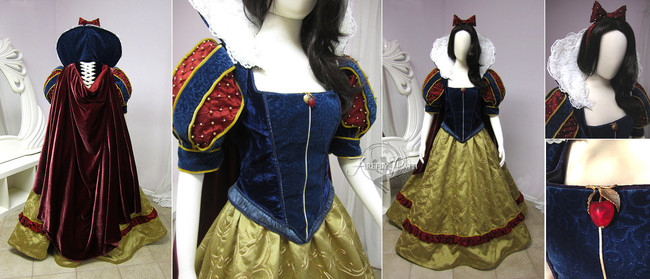 Disney's Snow White gets a truly royal look with this gown, which took its inspiration not only from the film, but also from historical fashions.