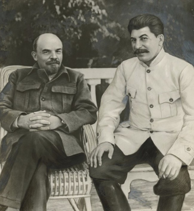 <em>Lenin and Stalin in Gorki in</em> 1922
