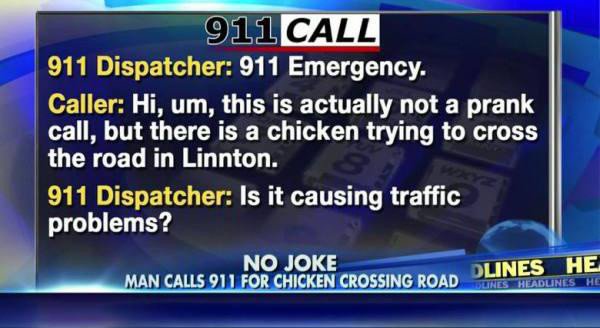 It may not be a prank call, but it's still funny.