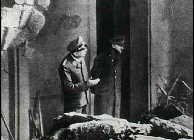 The last known photo of Hitler. It was taken just days before his suicide.