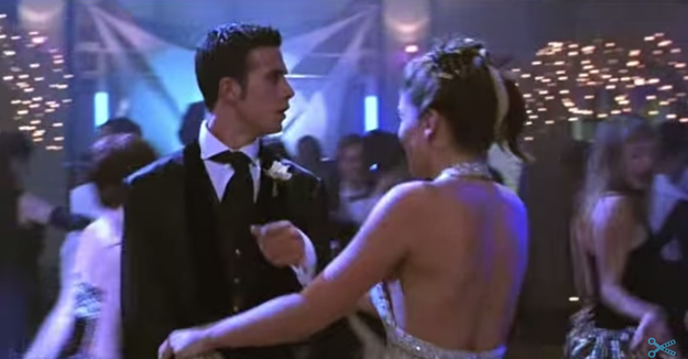 ...but during the prom scene the tattoo is clearly gone.