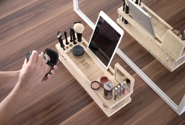 Makeup Organizer With iPad Tray