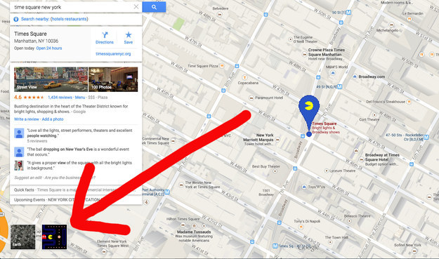Just open up Google Maps and click the Pac-Man icon next to the "Earth View" option.