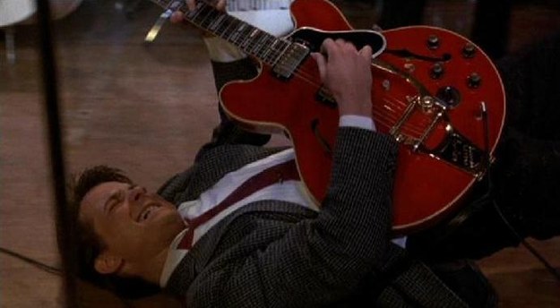 The guitar Marty McFly plays in Back to the Future.