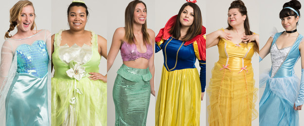 So Kirsten, Sheridan, Lara, Candace, Kristin, and Allison decided to see what it was like to take our normal person bodies and have them photoshopped into ~Disney Princess bodies~.